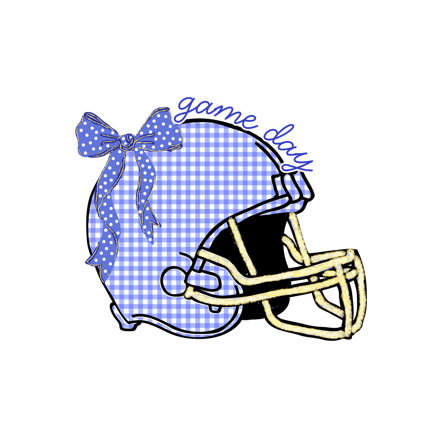 Blue Game Day Helmet