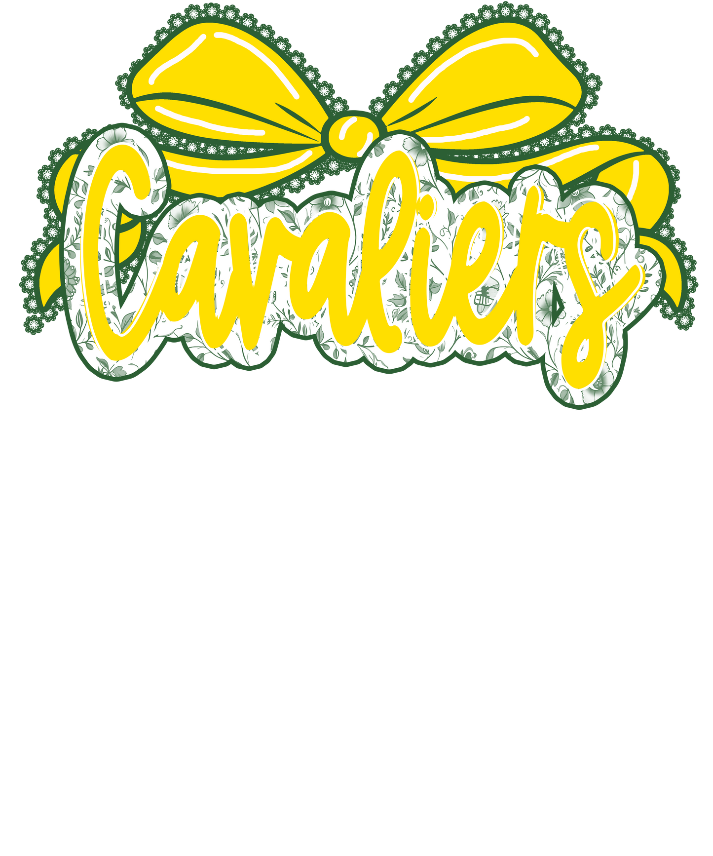 Cavaliers Floral Toile with bow (Copy)