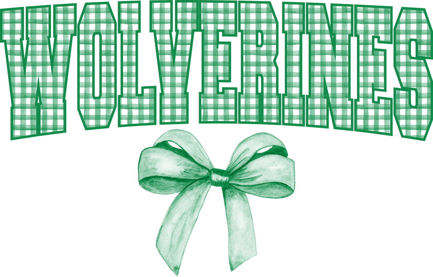 Wolverines with bow (green)
