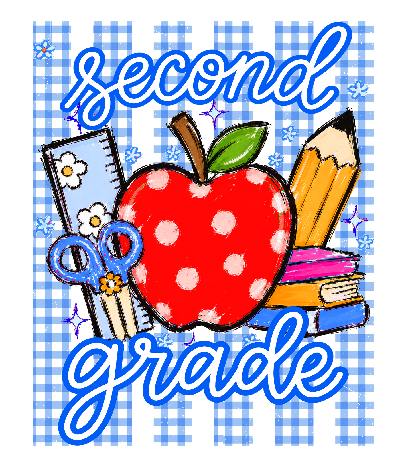 2nd Grade gingham stripe