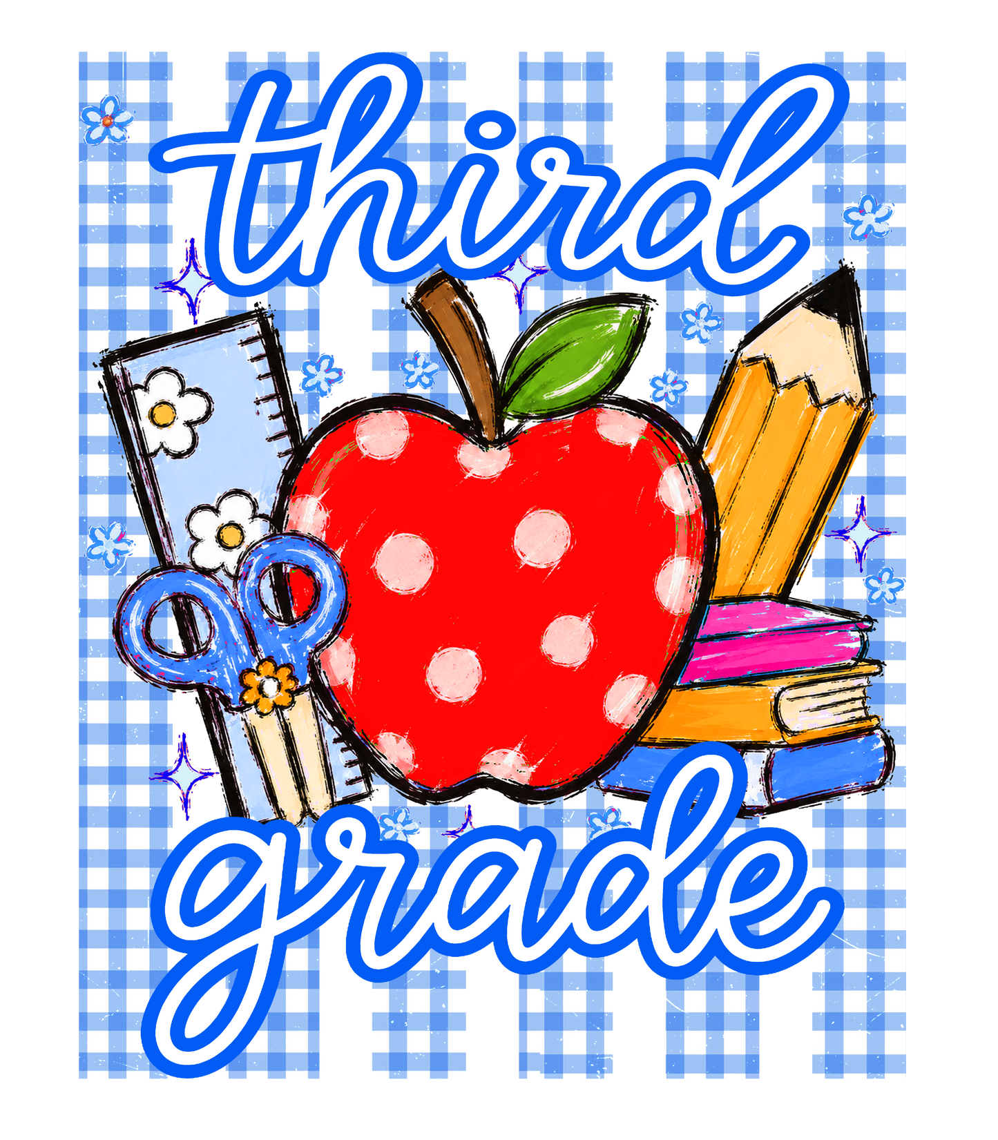 3rd Grade gingham stripe