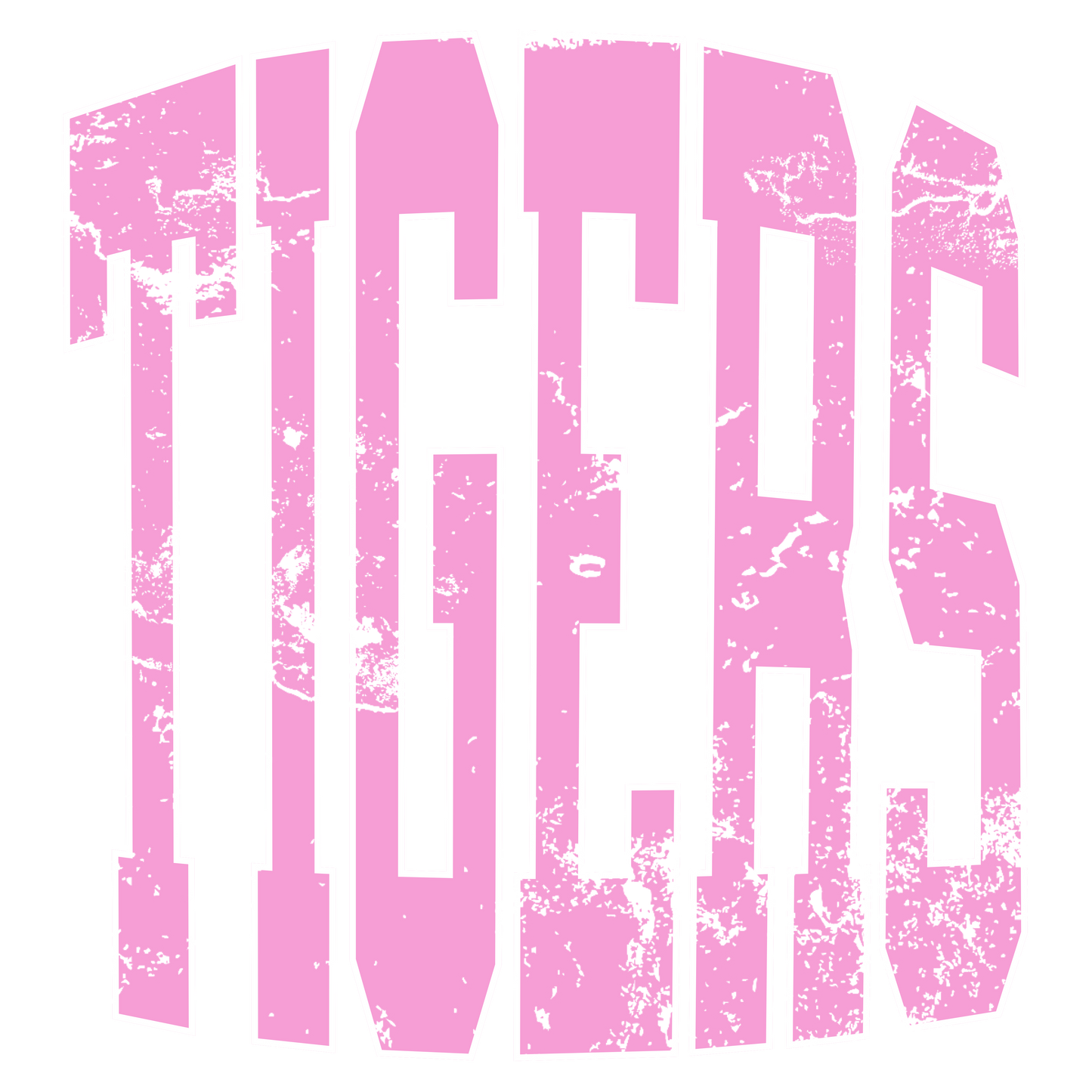 Pink Distressed Tigers