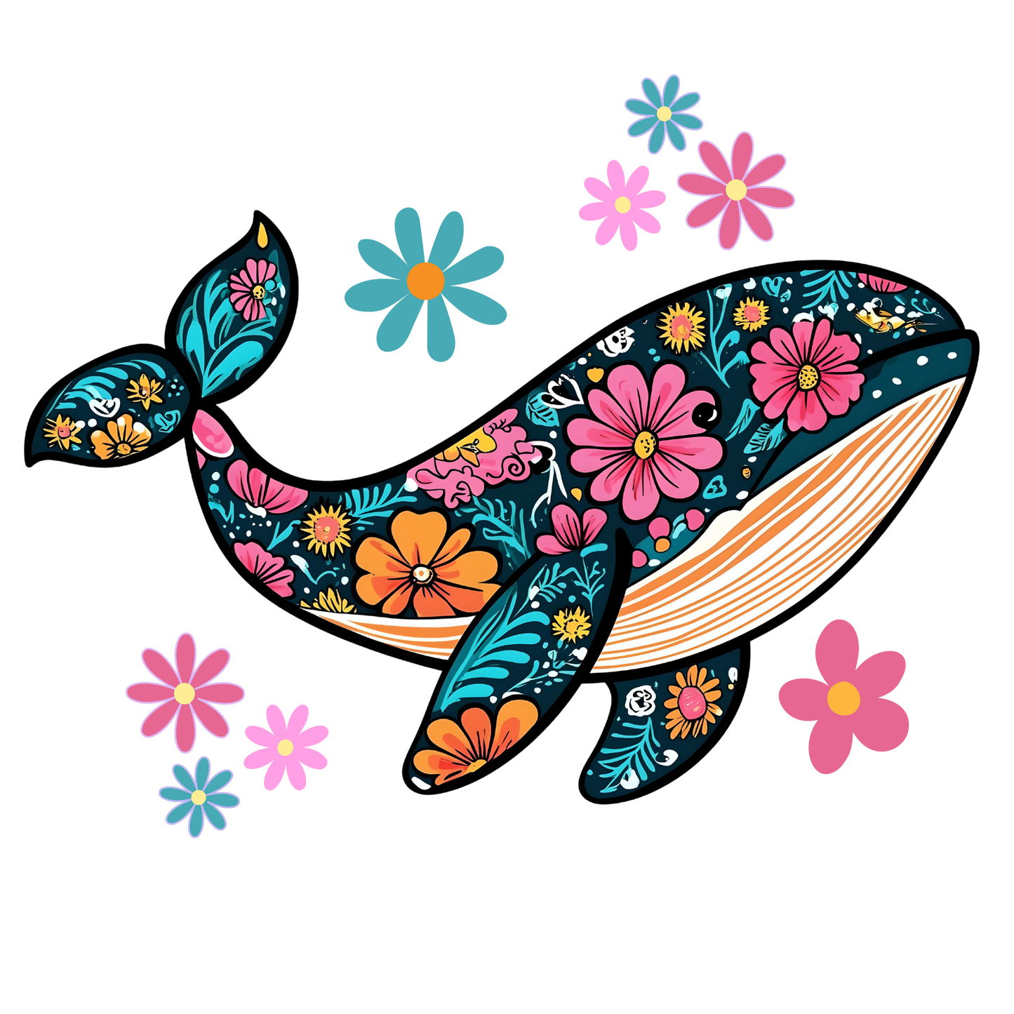 Floral Whale