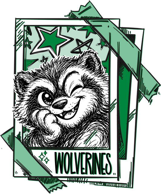 Wolverines Winking Mascot