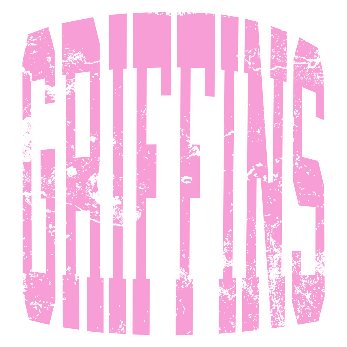 Pink Distressed Griffins