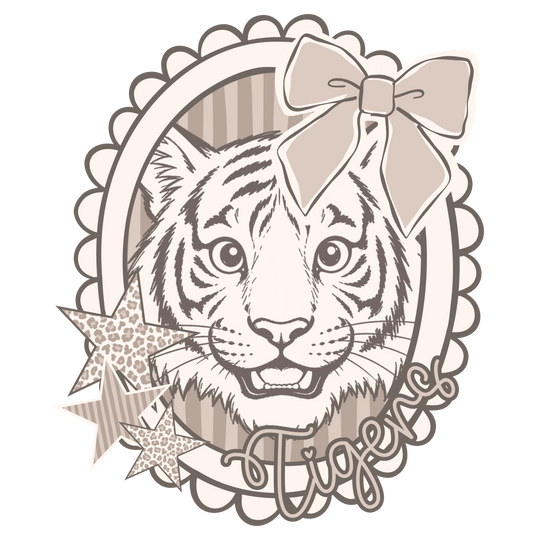 Beige Tiger Mascot