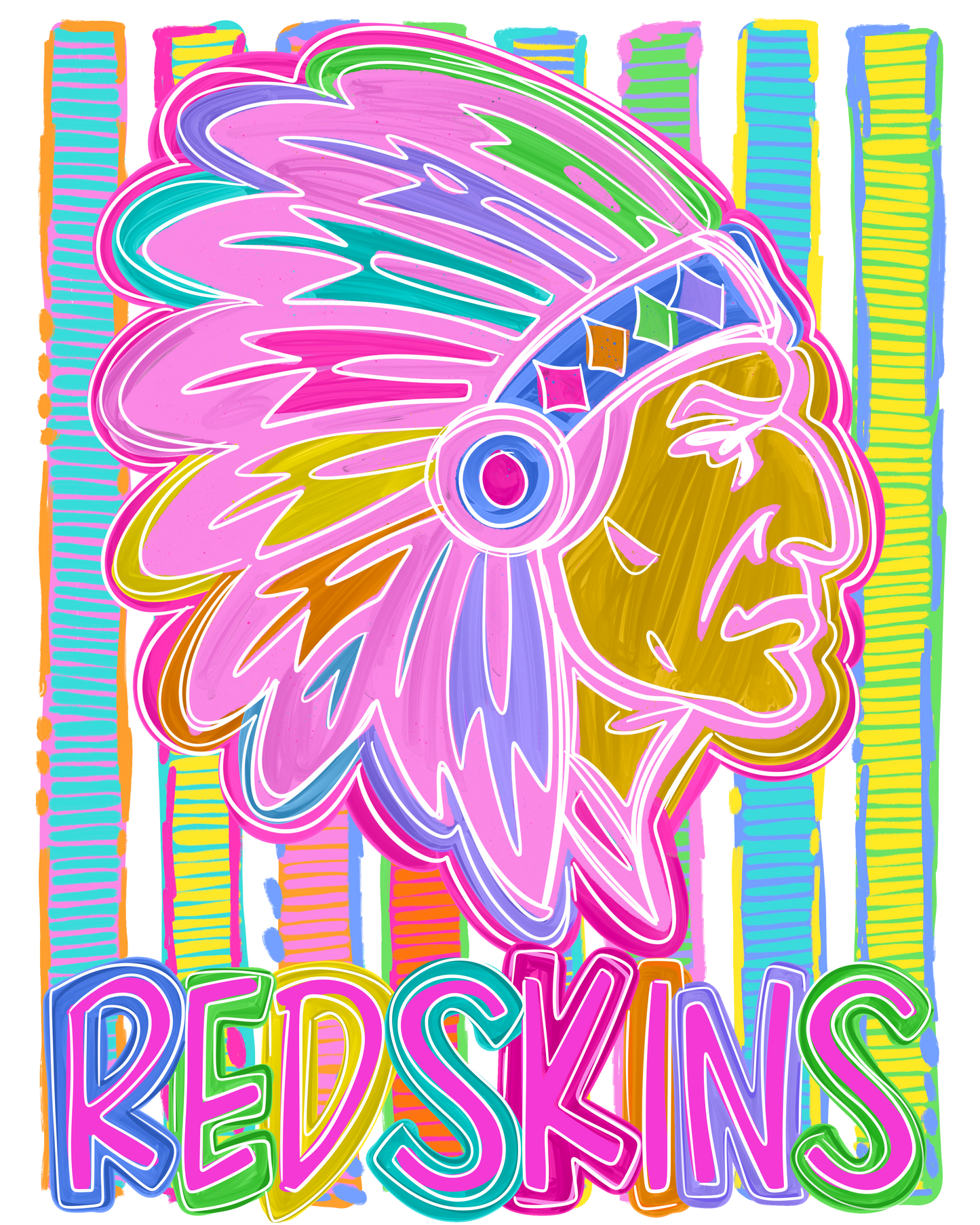 Bold and Bright Redskins