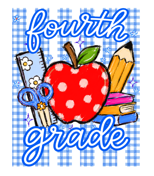 4th Grade gingham stripe