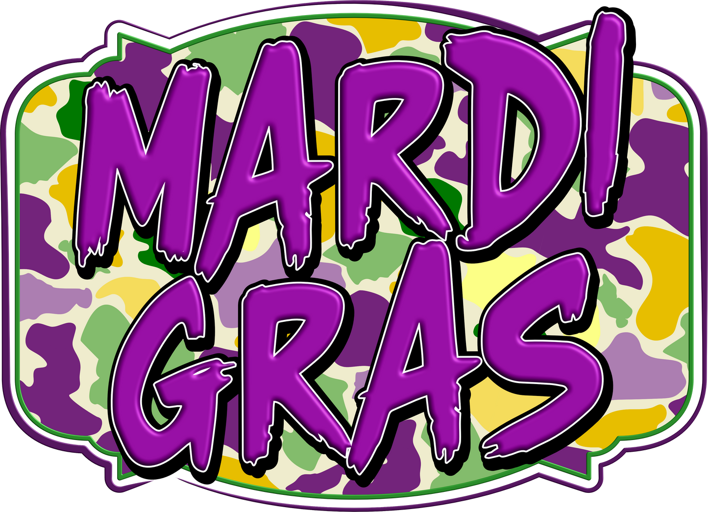 Mardi Gras Camo
