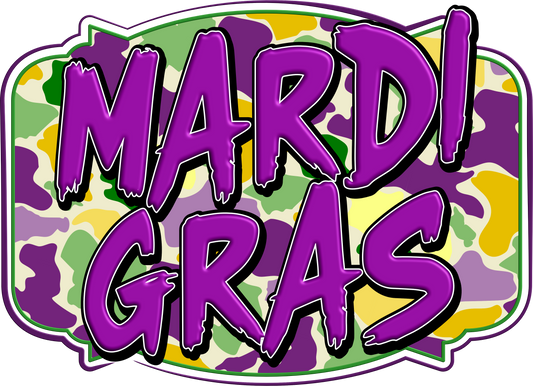 Mardi Gras Camo