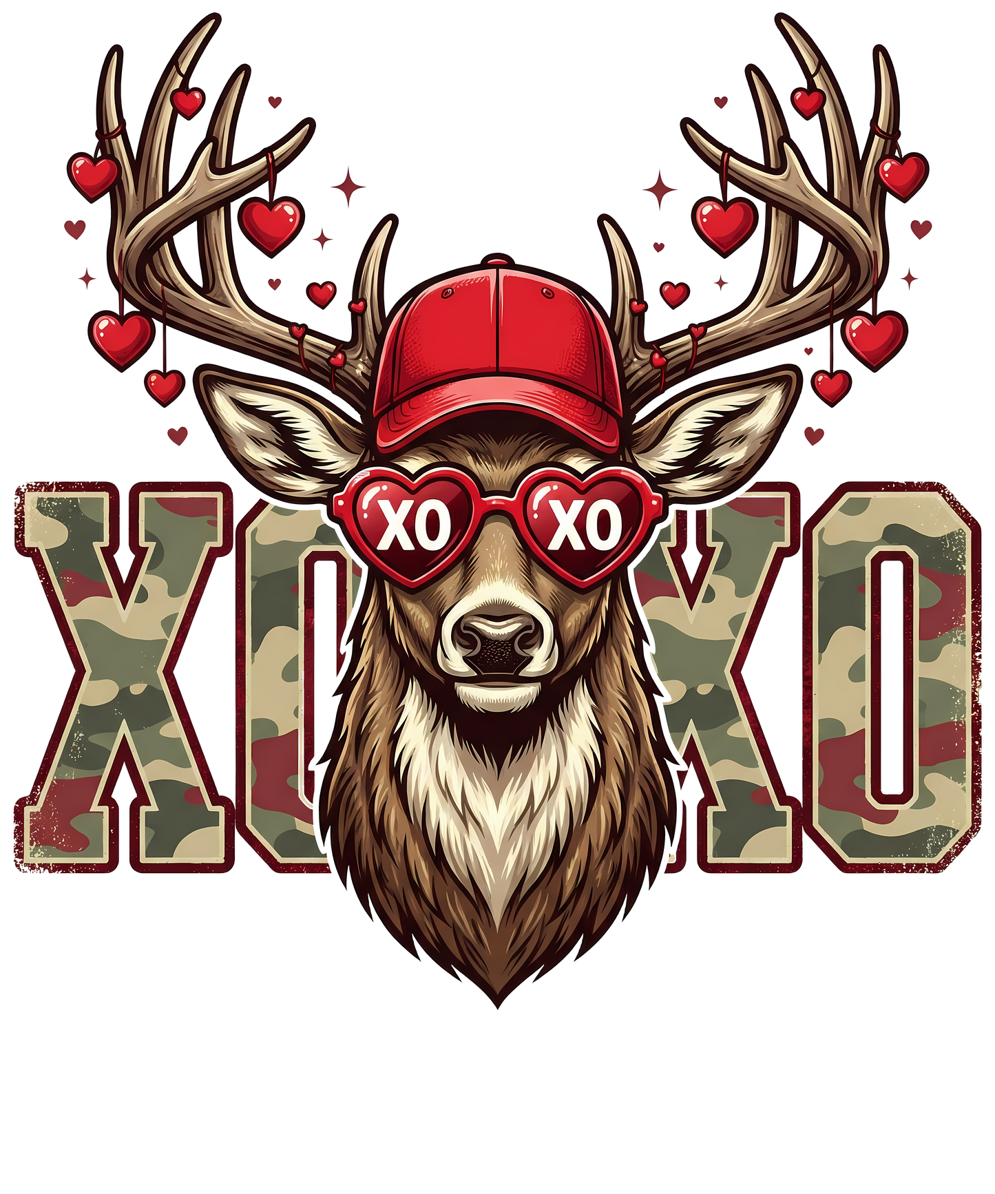 Valentines Day Deer XOXO