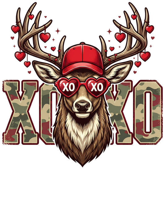 Valentines Day Deer XOXO