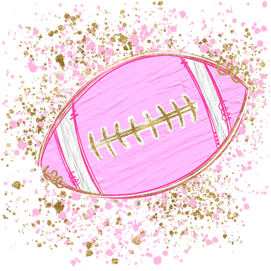 Pink splatter football