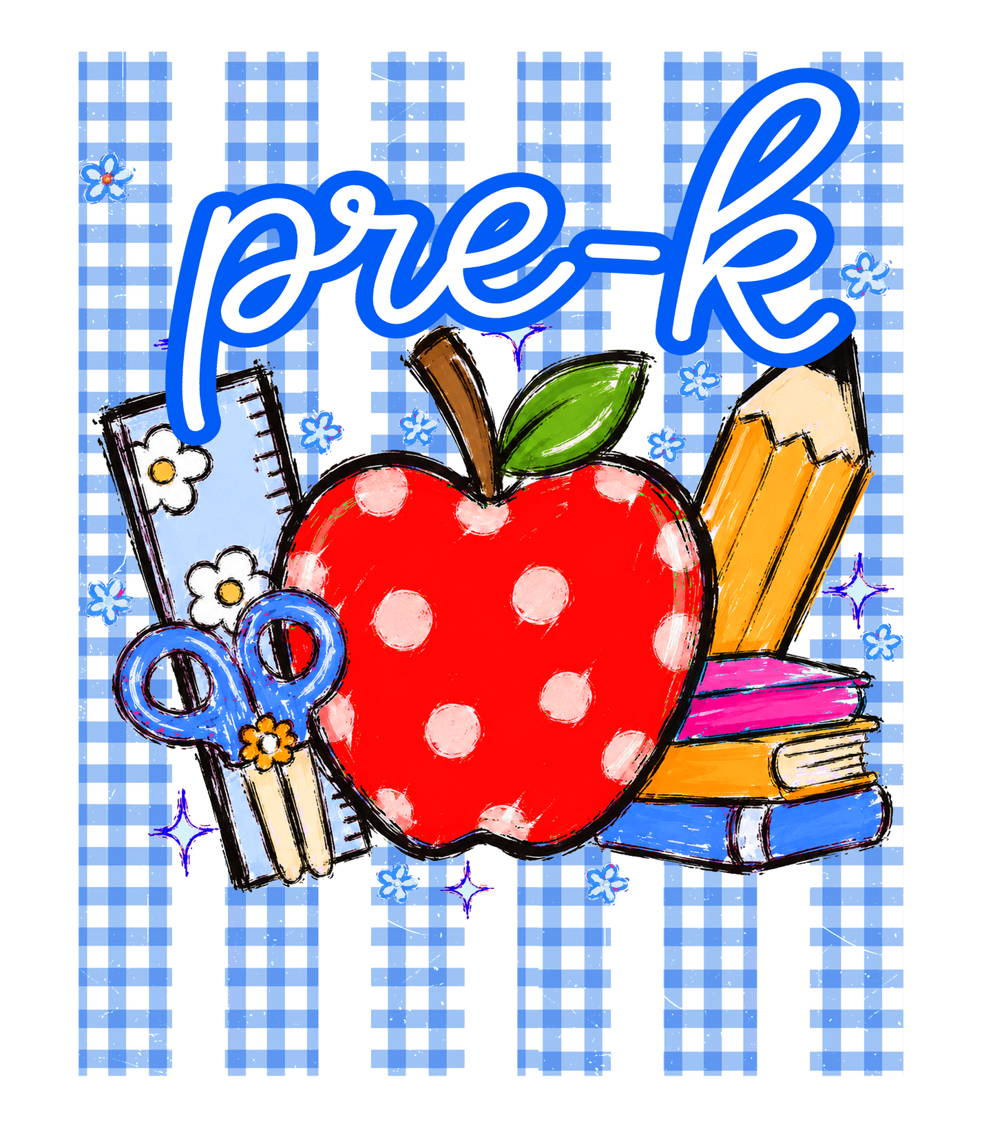 Pre-k gingham stripe