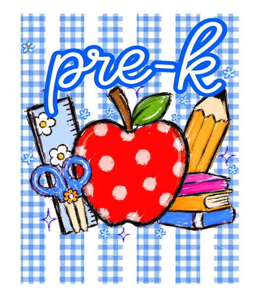 Pre-k gingham stripe