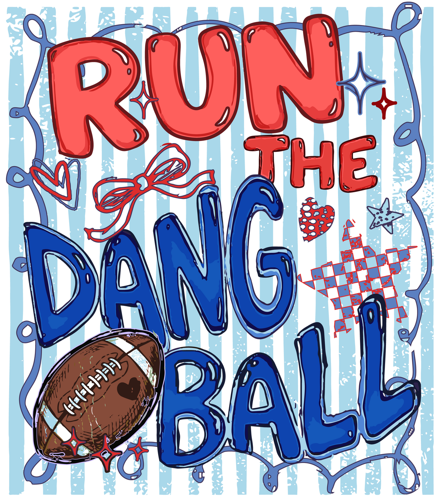 Run the Dang Ball Red and Blue