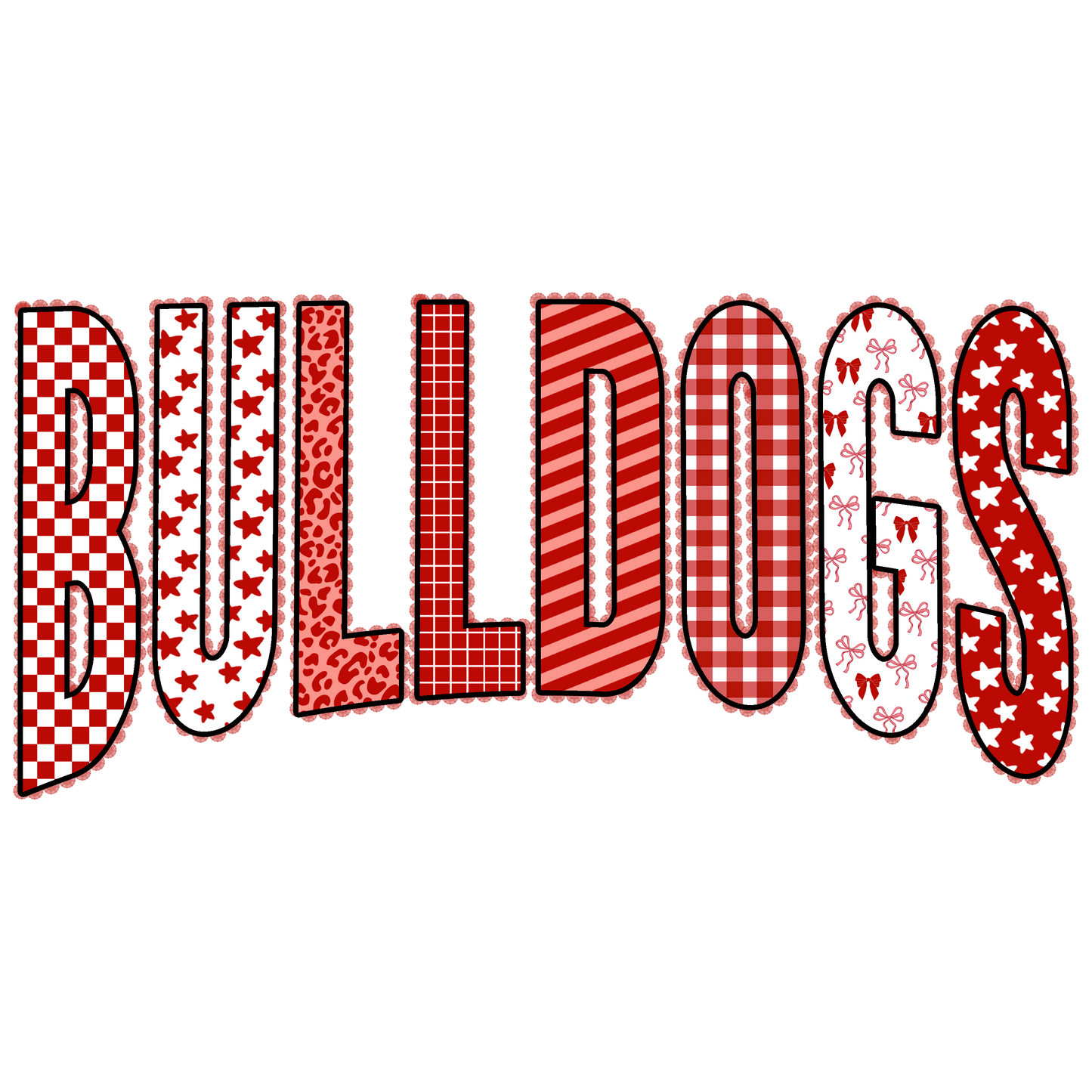 Bulldogs Red Arched