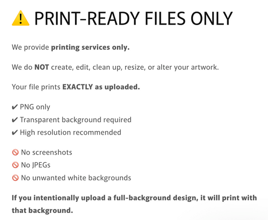 Custom DTF Print