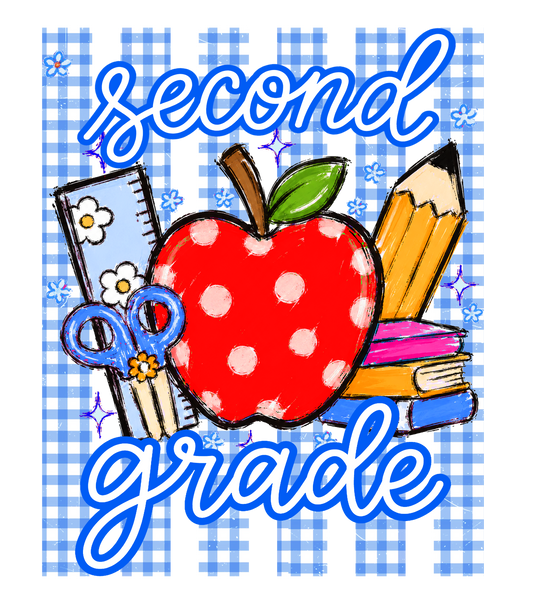 2nd Grade gingham stripe