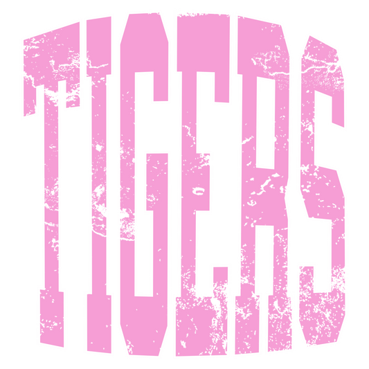 Pink Distressed Tigers