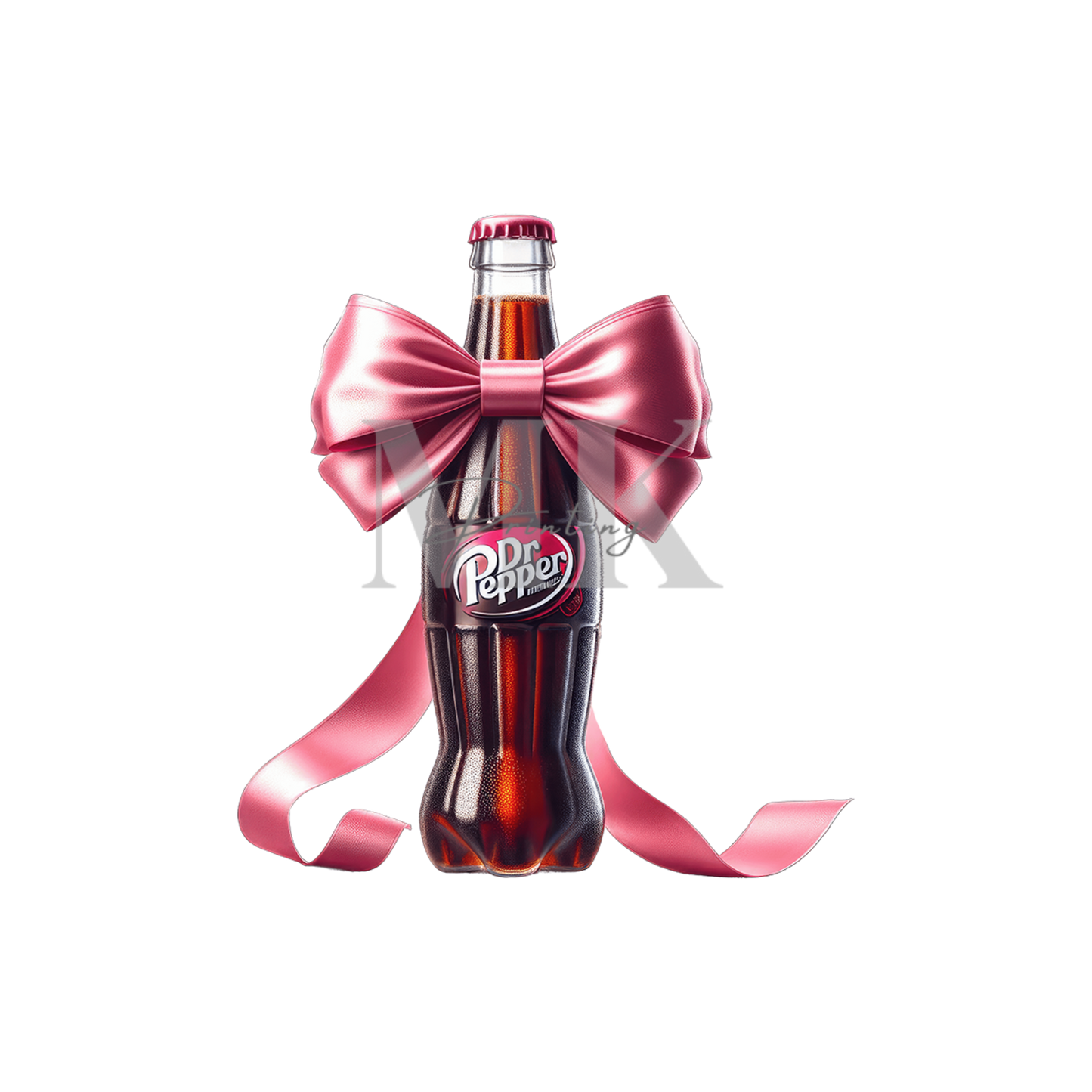 Dr Pepper with bow