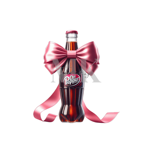 Dr Pepper with bow