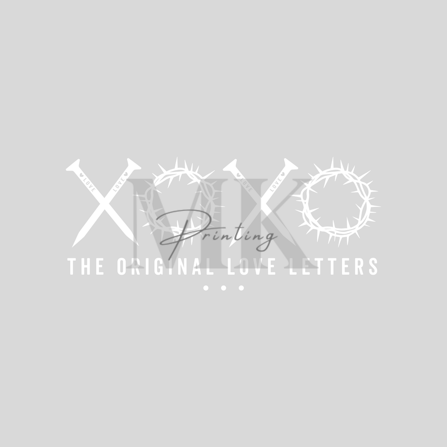 XOXO original love letters - white