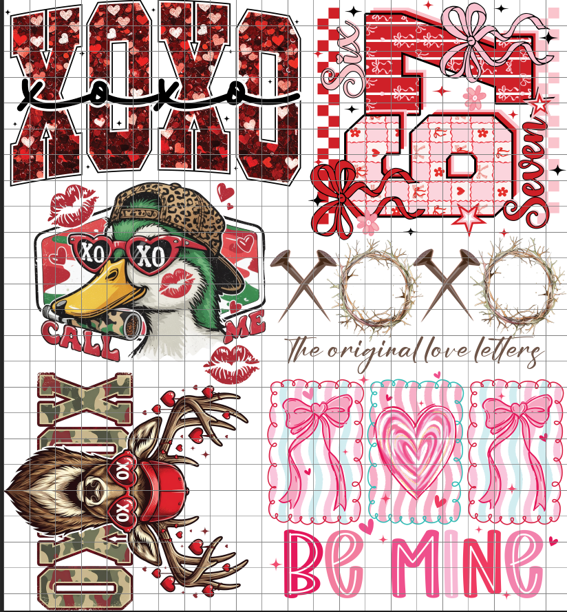 Valentines Day 24" Gang Sheet