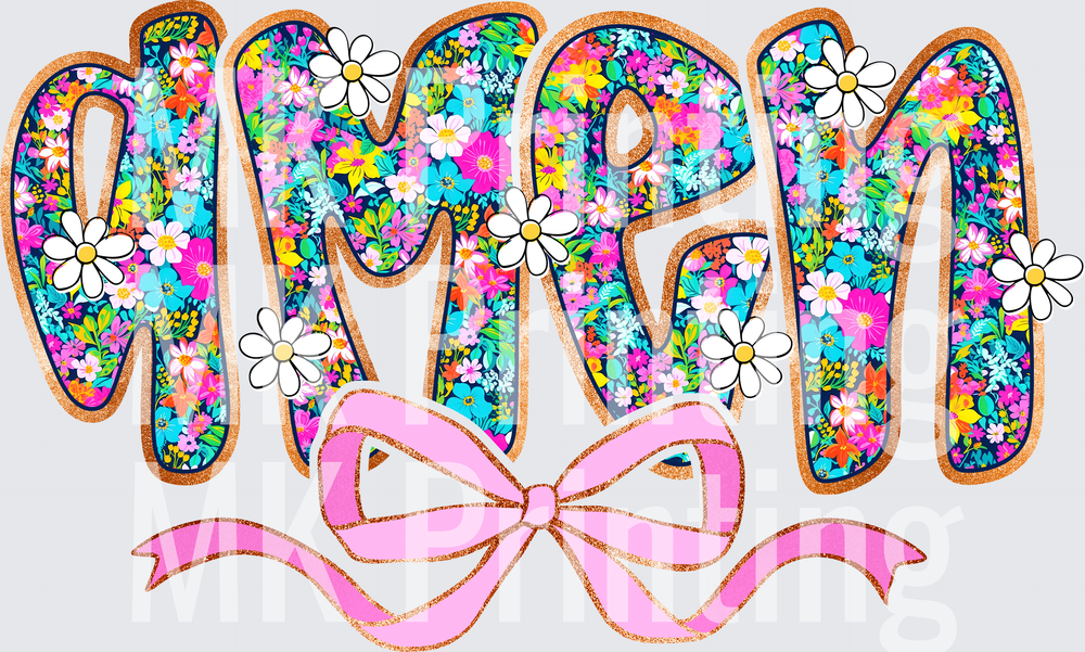 Amen Floral - Raw Image