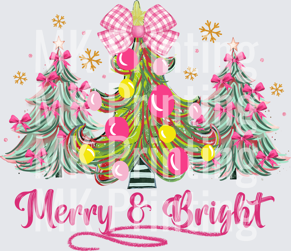 Merry and Bright Trees - Raw Image