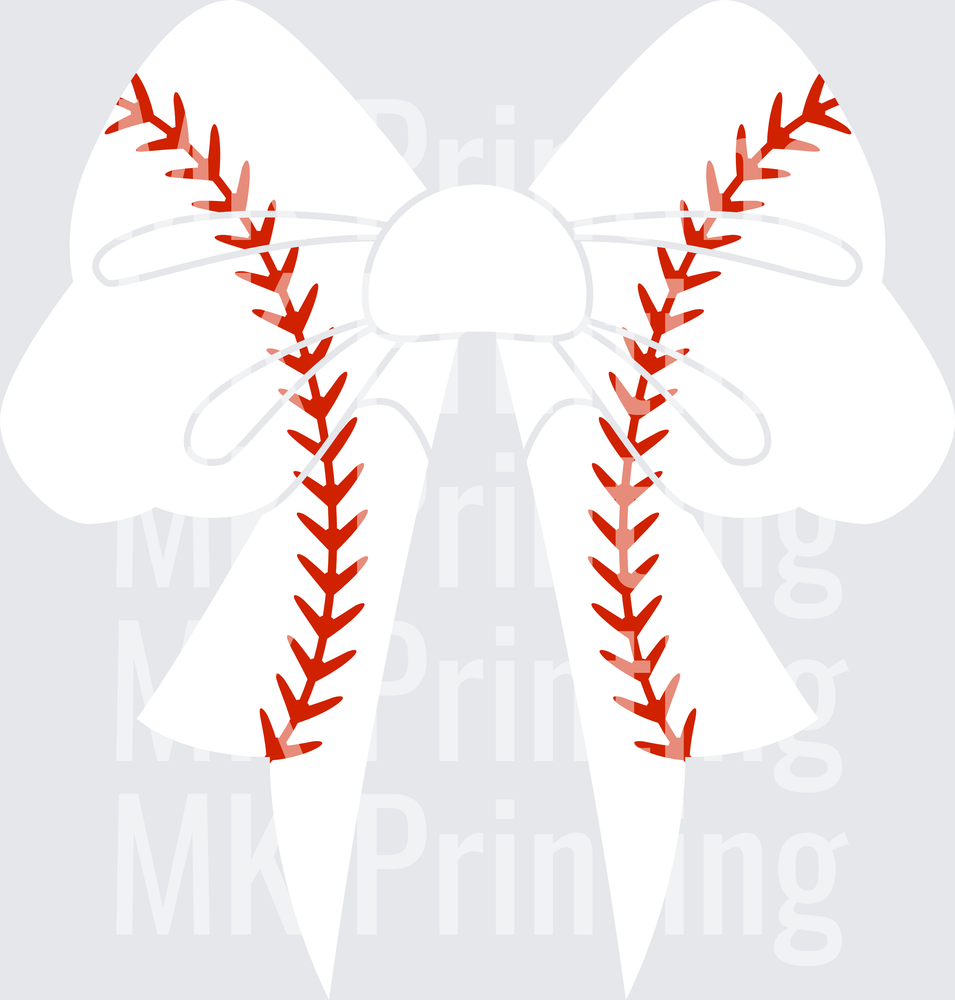 Baseball Bow - Raw Image
